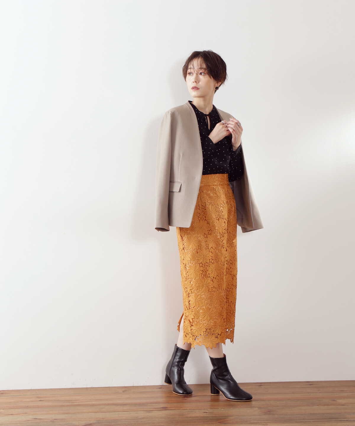 ノーカラージャケット《S Size Line》 | N. Natural Beauty Basic* | サンエービーディーオンラインストア -  SANEI bd ONLINE STORE