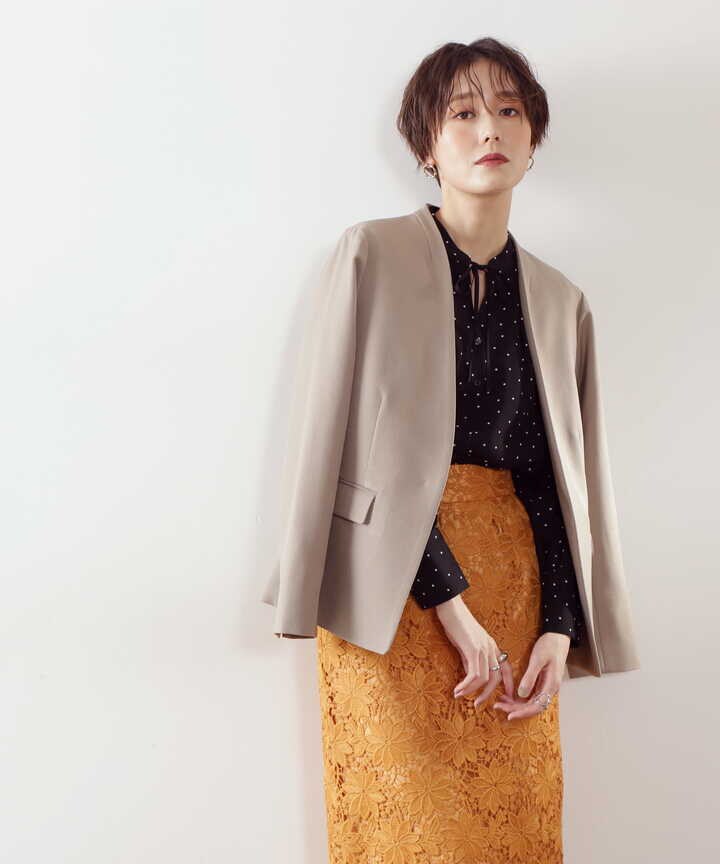 ノーカラージャケット《S Size Line》 | N. Natural Beauty Basic* | サンエービーディーオンラインストア -  SANEI bd ONLINE STORE