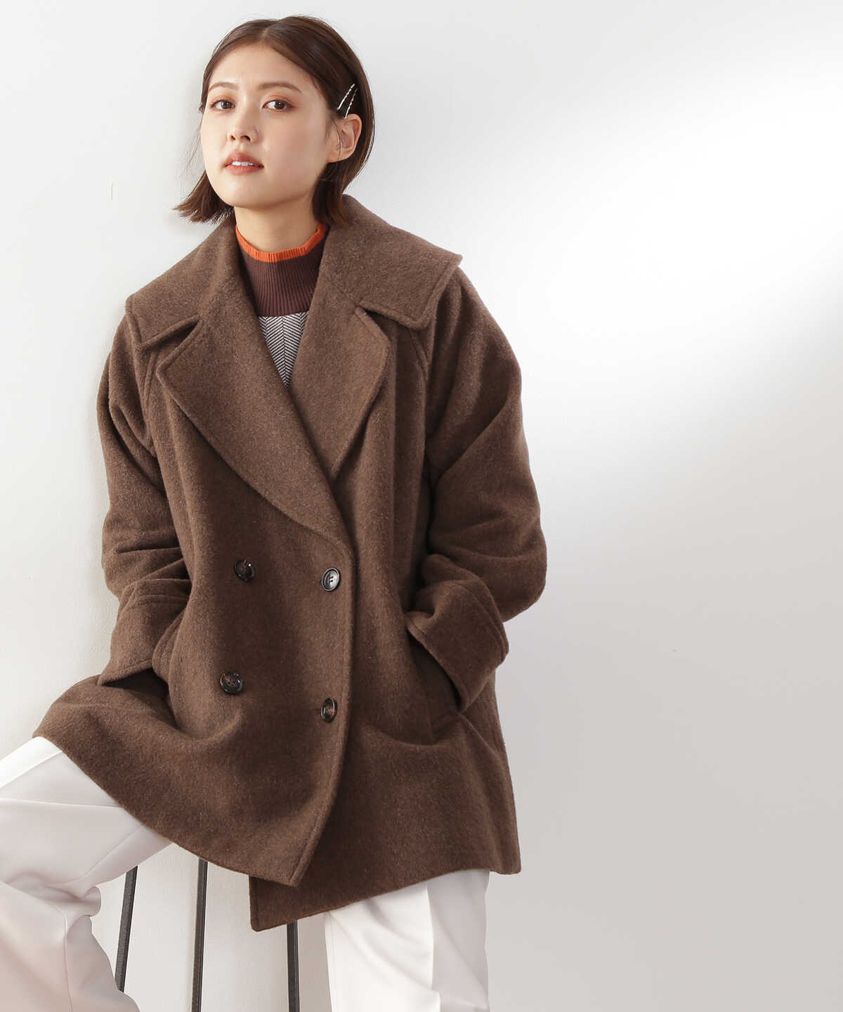 当店特典行き na.e ショートコート Allure Coat_camel | umma.hu