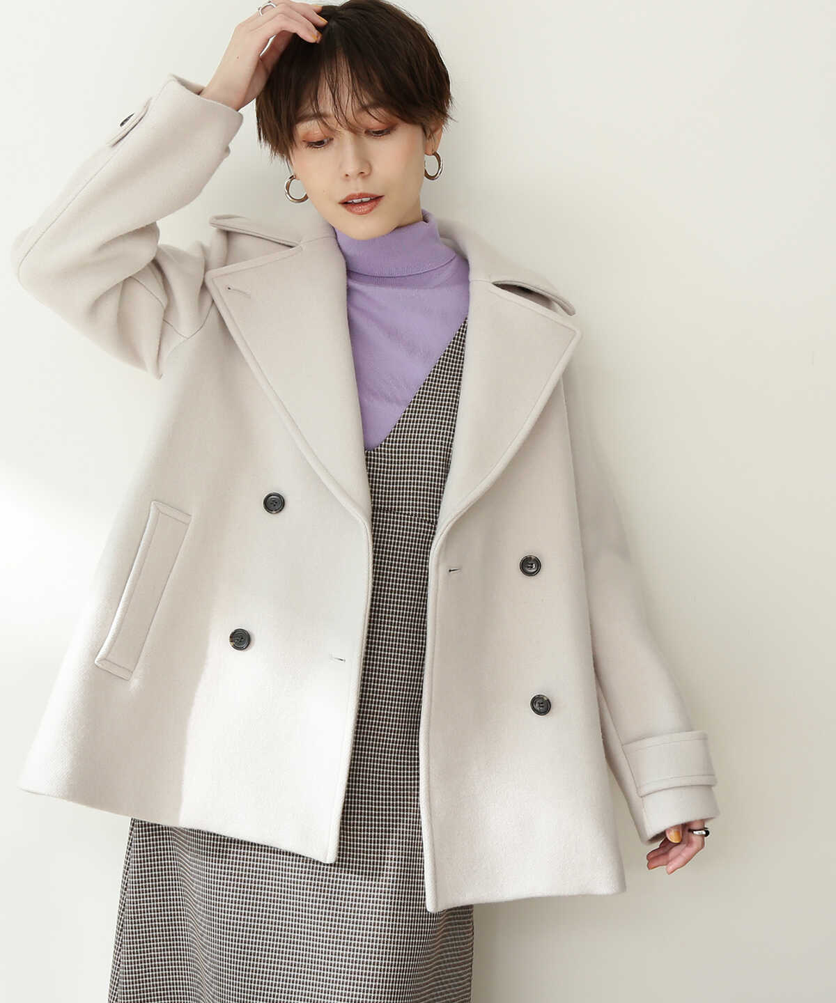 未開封】ADRER ビーバーメルトンオーバーPコート / P-coat-