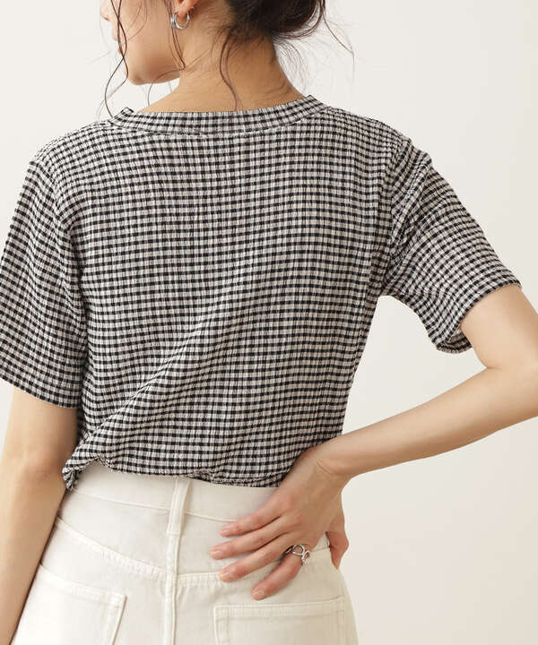 ギンガムチェックｔシャツ N Natural Beauty Basic サンエービーディーオンラインストア Sanei Online Store