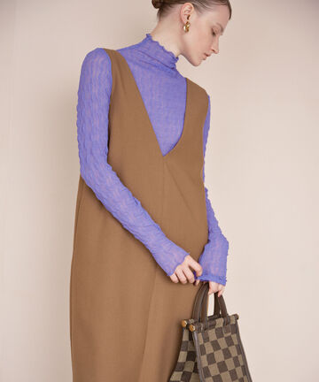 【追加生産予約10月下旬-11月上旬入荷予定】【松井愛莉さん着用】シアーウェーブカットソー