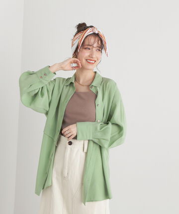 シアーオーバーサイズシャツ