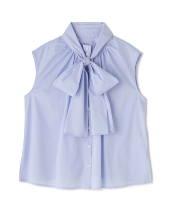 【先行予約4月下旬-5月上旬入荷予定】ビックボウタイノースリーブブラウス