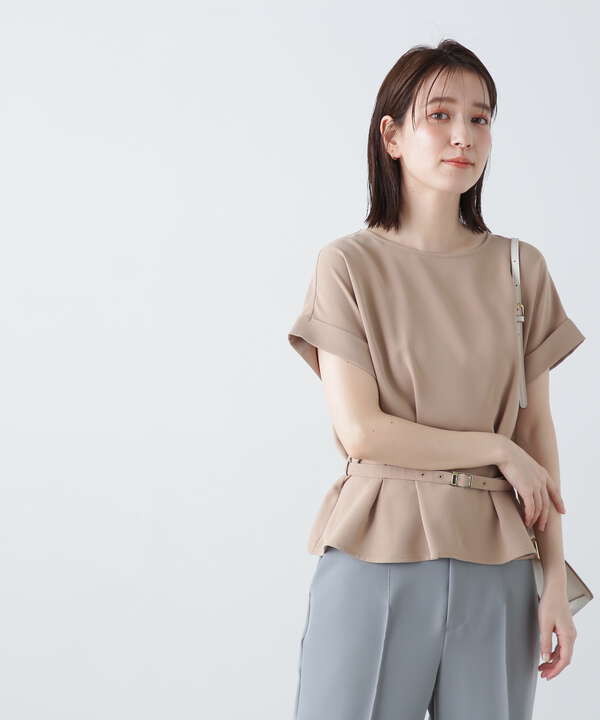 ボートネックペプラム半袖ブラウス《WEB限定商品》（1663110506） N. Natural Beauty Basic* エヌ  ナチュラルビューティーベーシック 【公式】通販