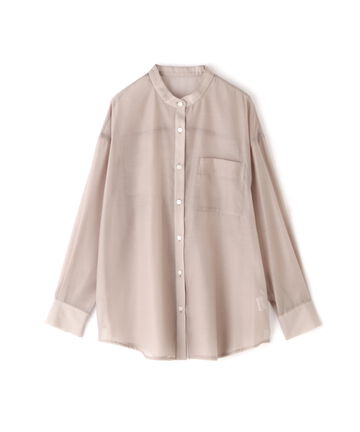 【先行予約5月上旬-5月中旬入荷予定】バンドカラーシアーシャツ