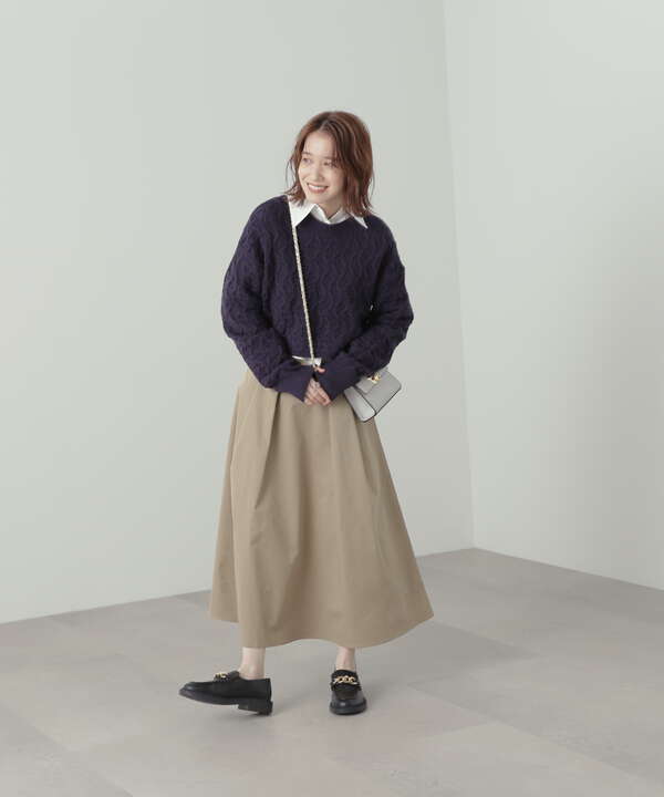 カラータックフレアスカート《S Size Line》
