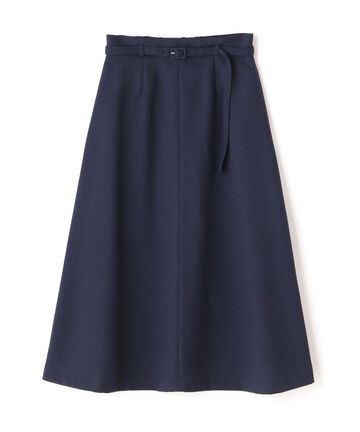 【先行予約5月上旬-5月中旬入荷予定】ドライタッチベルト付Aラインスカート《S Size Line》