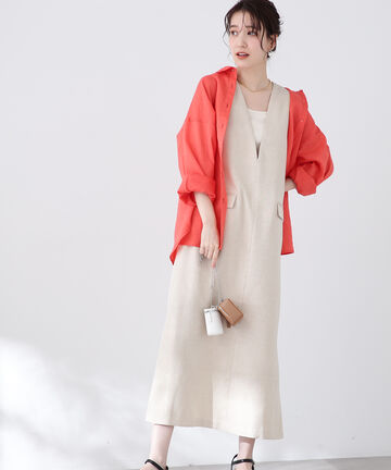 フロントポケットジャンパースカート《S Size Line》