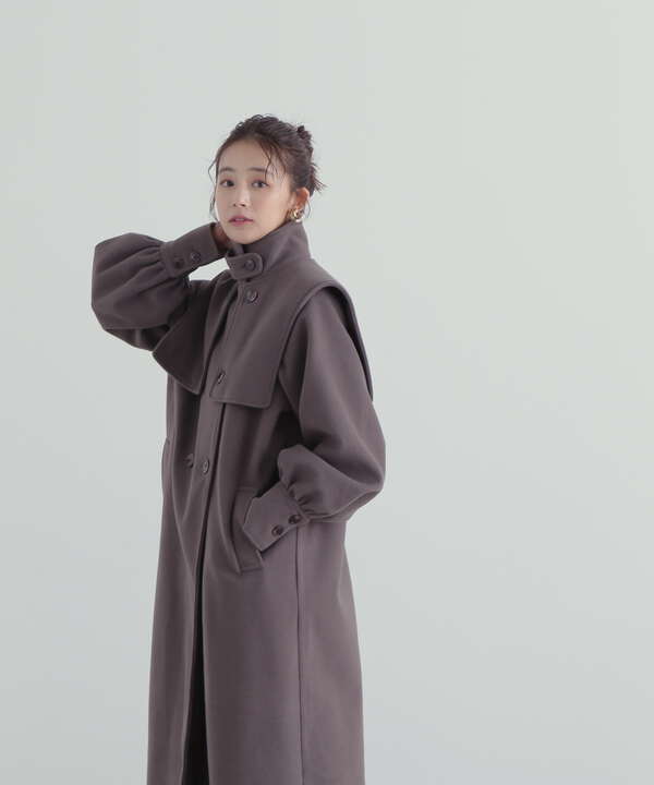 ケープ付スタンドコート《S Size Line》