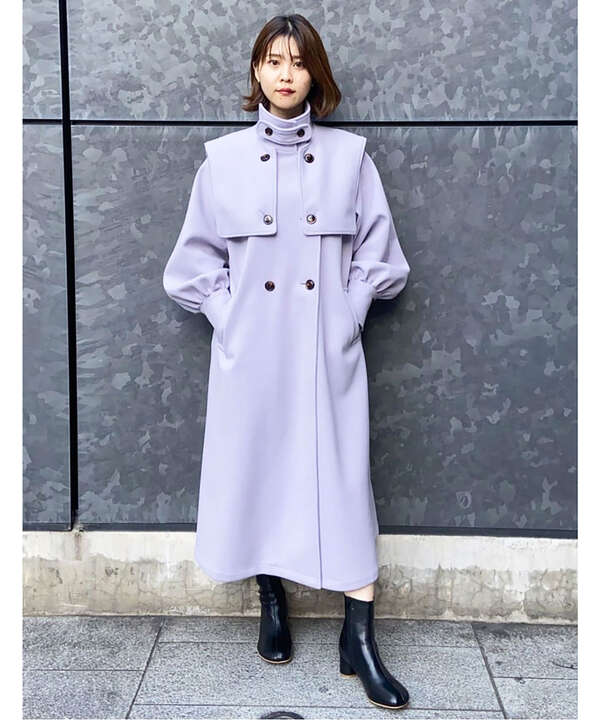 ケープ付スタンドコート《S Size Line》