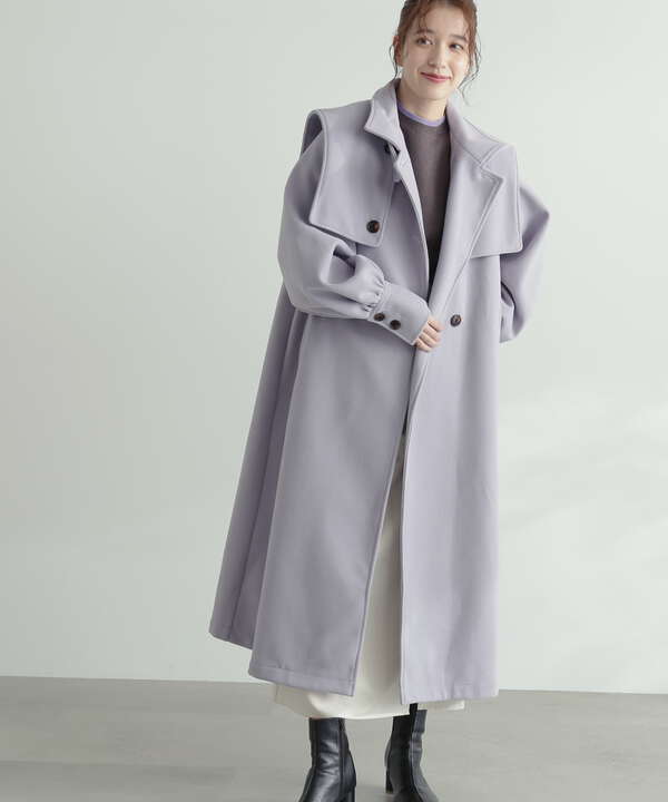 ケープ付スタンドコート《S Size Line》