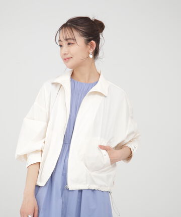 ドロストZIPシャツブルゾン