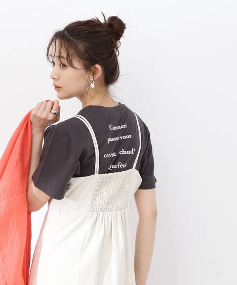 バックプリントロゴTシャツ