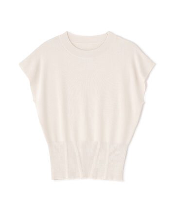 【先行予約6月上旬-6月中旬入荷予定】フレンチスリーブ総針ニット