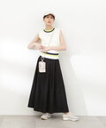 【花山瑞貴さん着用】マルチカラーメッシュニット