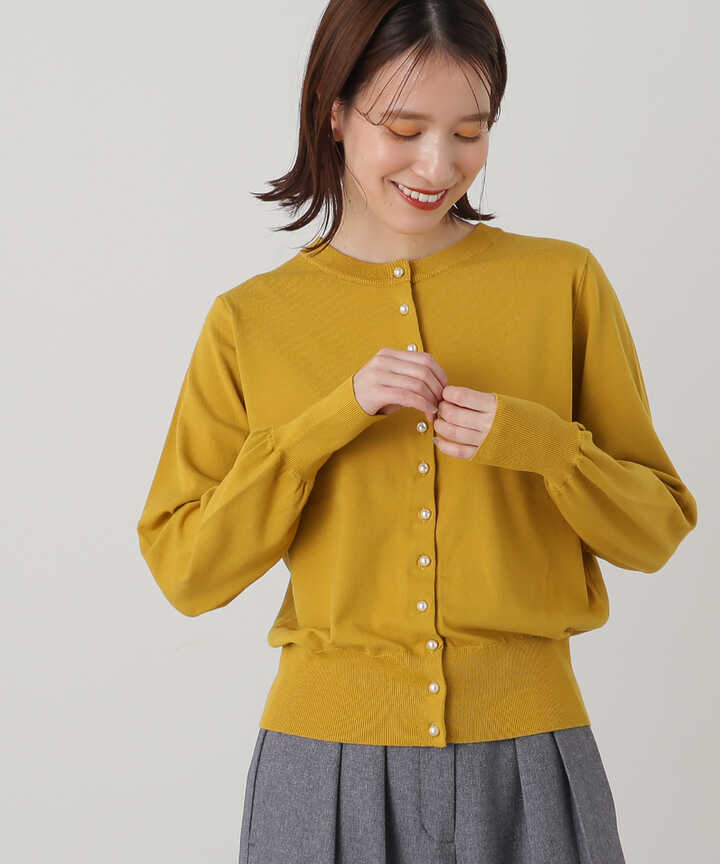 パールボタン2Wayニットカーディガン N. Natural Beauty Basic* サンエービーディーオンラインストア SANEI  bd ONLINE STORE