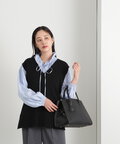 【松井愛莉さん着用】ギャザーフリルネックボリュームブラウス