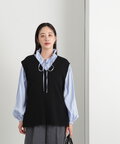 【松井愛莉さん着用】ギャザーフリルネックボリュームブラウス