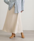 マットサテンＡラインロングスカート《S Size Line》