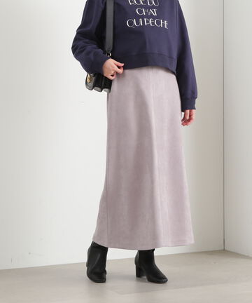 フェイクスエードセミAラインスカート《S Size Line》