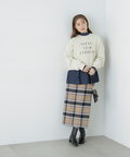 【松井愛莉さん着用】起毛カラーチェックタイトスカート《S Size Line》