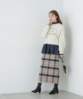 【松井愛莉さん着用】起毛カラーチェックタイトスカート《S Size Line》