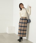 【松井愛莉さん着用】起毛カラーチェックタイトスカート《S Size Line》