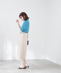 ベルト付Aラインスカート《S Size Line》《WEB限定商品》
