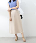 ベルト付Aラインスカート《S Size Line》《WEB限定商品》