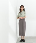 Dカンベルト付ラップ風タイトスカート《S Size Line》