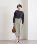 Dカンベルト付ラップ風タイトスカート《S Size Line》