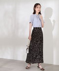 モノトーンプリントスカート《S Size Line》