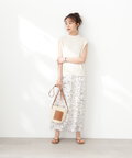 モノトーンプリントスカート《S Size Line》