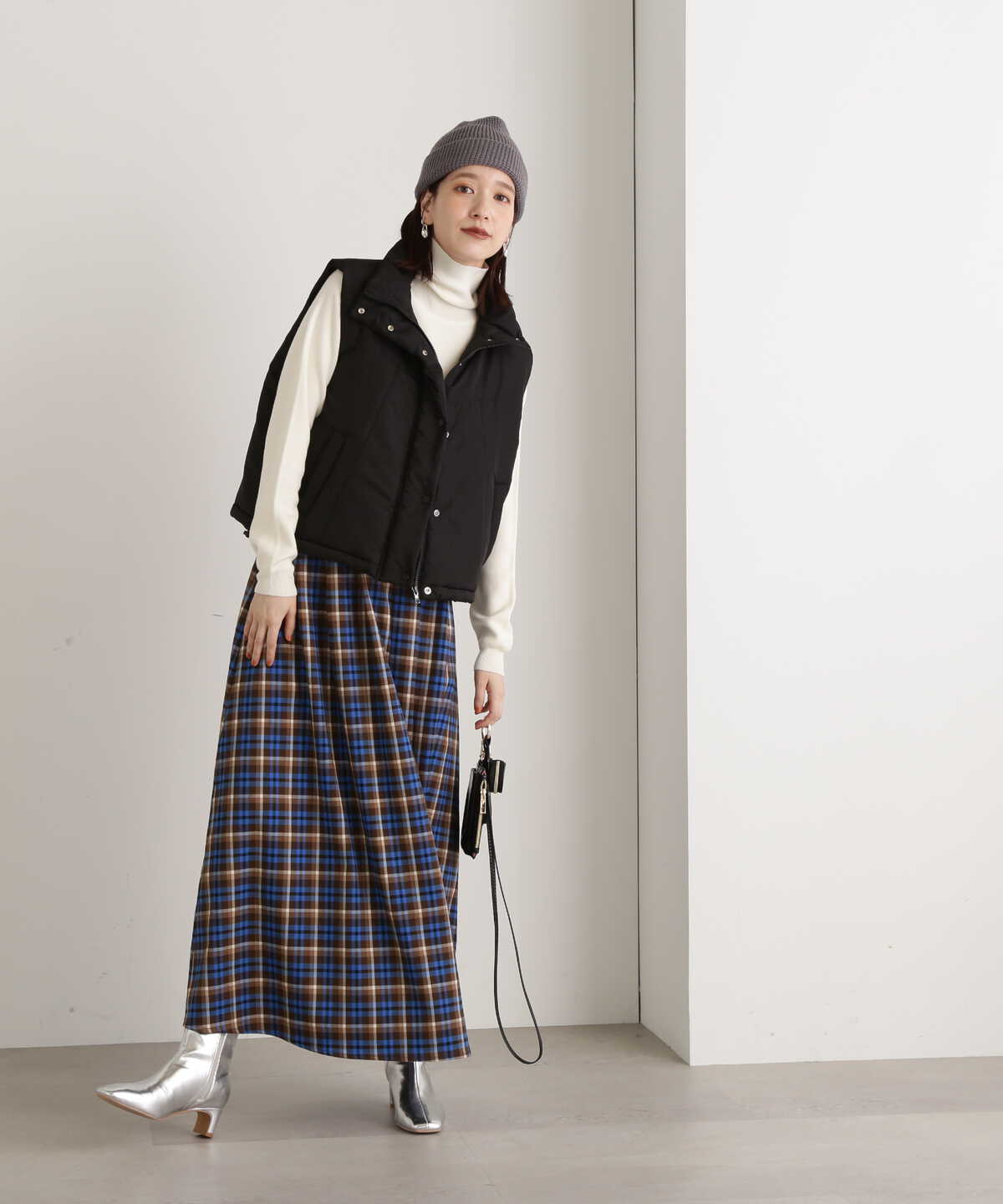 チェックタックAラインスカート《S Size Line》