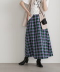チェックタックAラインスカート《S Size Line》