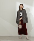 ハイウエストベロアマーメイドロングスカート