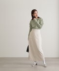 ハイウエストピーチロングタイトスカート《S Size Line》