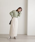 ハイウエストピーチロングタイトスカート《S Size Line》