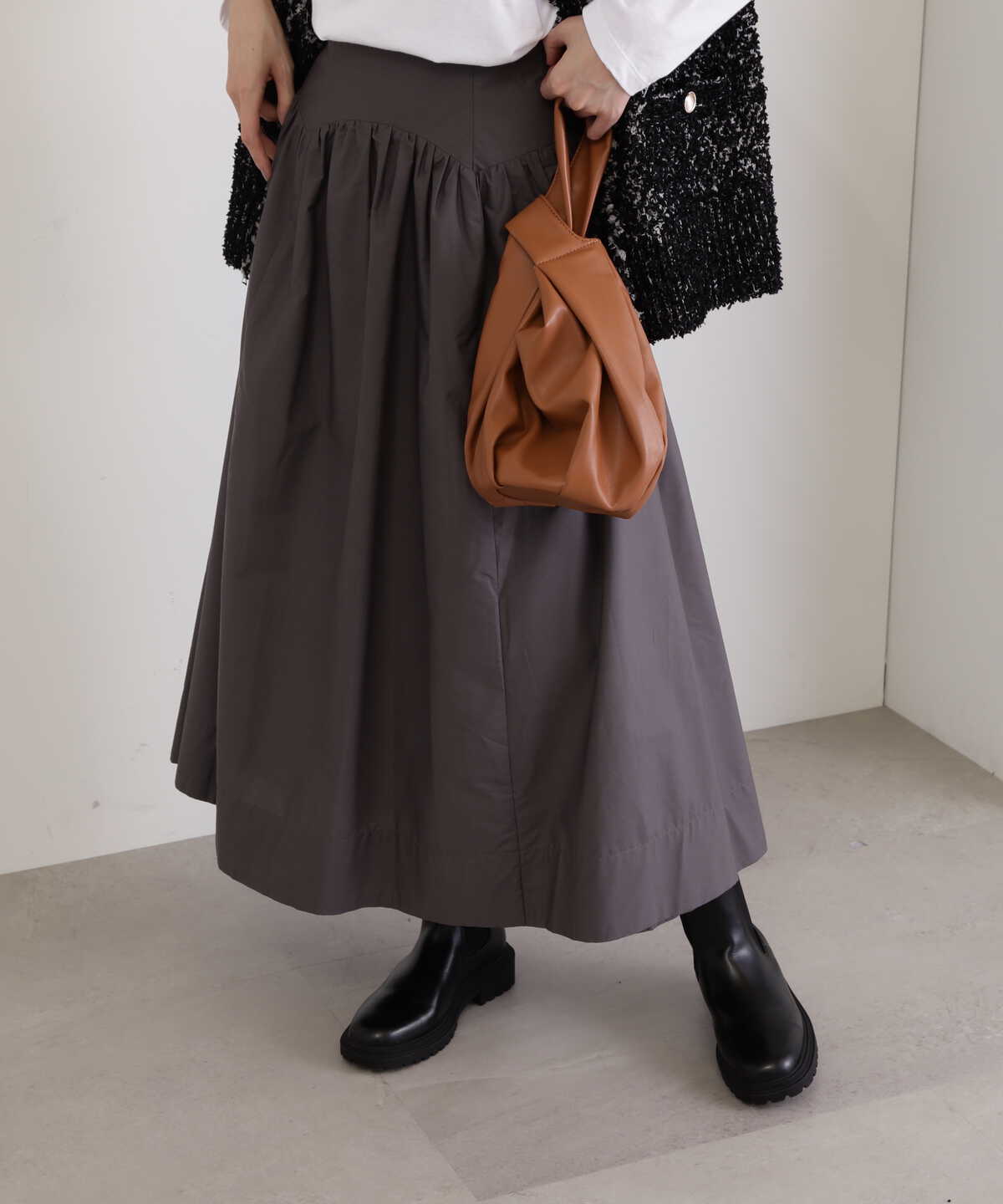 アーチ切替ポプリンスカート