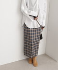 チェックロングスカート《S Size Line》