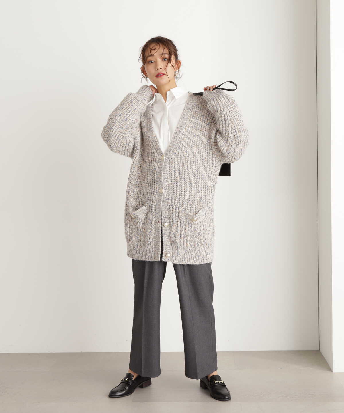 ムジハイウエストスラックスワイドパンツ《S Size Line》