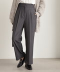 ムジハイウエストスラックスワイドパンツ《S Size Line》