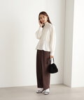 ムジハイウエストスラックスワイドパンツ《S Size Line》