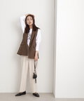 ハイウエストベルト付ストレートパンツ《S Size Line》