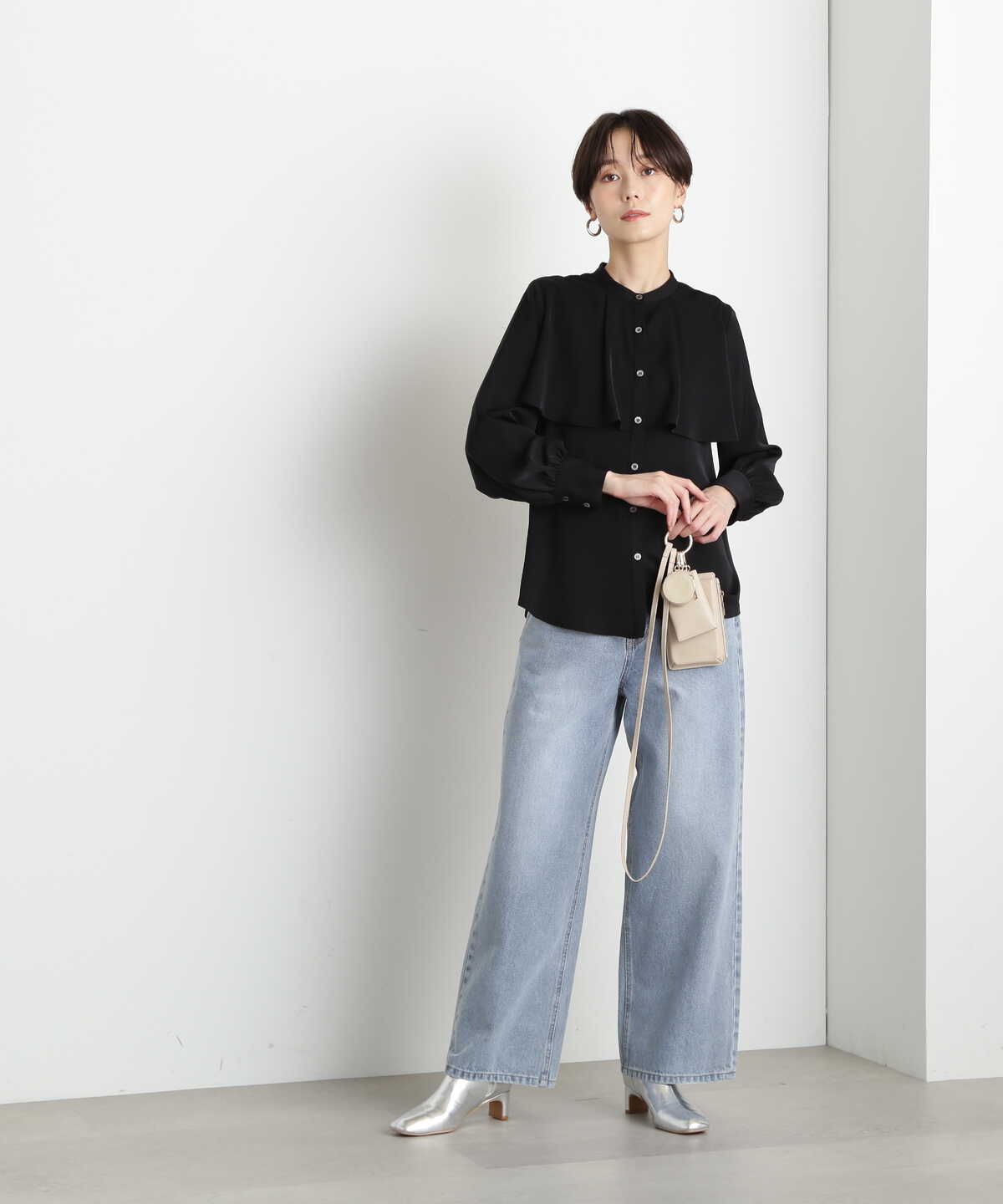 ワイドデニムパンツ《S Size Line》