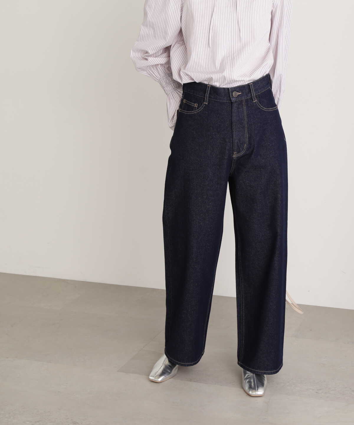 ワイドデニムパンツ《S Size Line》