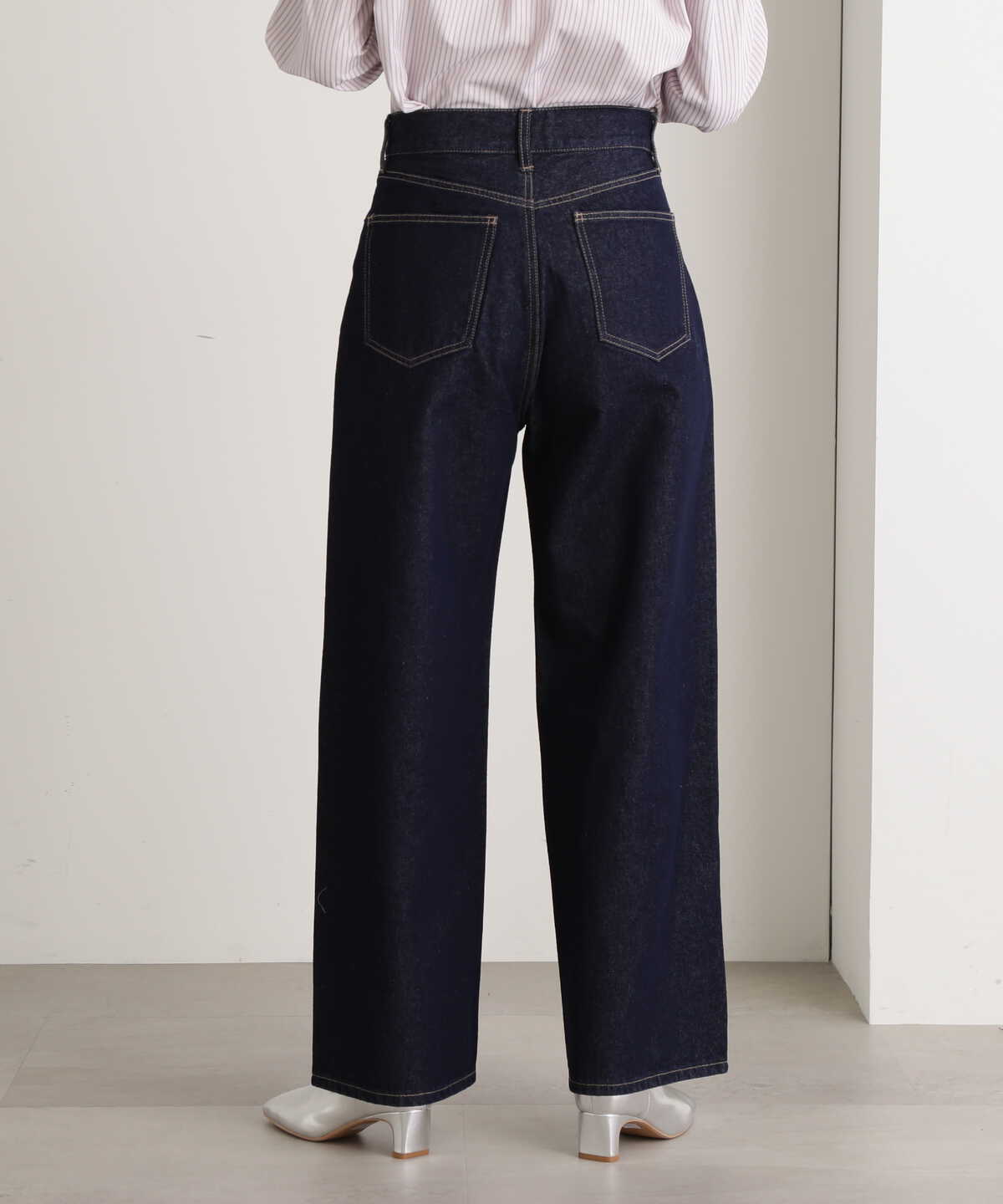 ワイドデニムパンツ《S Size Line》