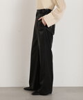 フェイクレザーワイドパンツ《S Size Line》