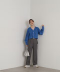 センタープレスベルト付ワイドパンツ《S Size Line》